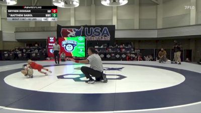 40 lbs 1st Place Match - Matthew Sabol, New Haven Wrestling Club vs Bryken Dougan, Immortal Athletics WC