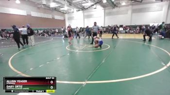 125 lbs Champ. Round 1 - Allisin Yeager, Etiwanda vs Daisy Ortiz, Santiago (Garden Grove)