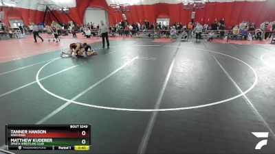 136 lbs Cons. Round 3 - Matthew Kuderer, Sparta Wrestling Club vs Tanner Hanson, Wisconsin