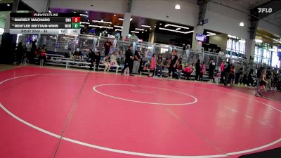 46 lbs Round 4 - Mariely Machado, Bandas Wrestling Academy vs Bentlee Brittain-winn, Wesley Club Wrestling