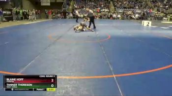 113 lbs Cons. Round 2 - Blaine Hoff, Mandan vs Tanner Thoreson, West Fargo