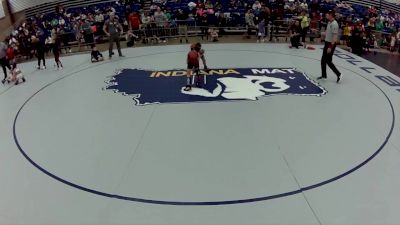 8U Boys - 49 lbs Quarters - Mason Banker, New York vs Lightning Whiterabbit, Coon Rapids Mat Bandits Wrestling Club