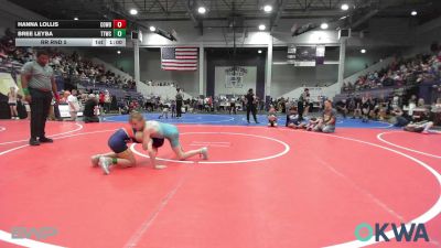 70-78 lbs Rr Rnd 5 - Hanna Lollis, Cowboy Wrestling Club vs Bree Leyba, Team Tulsa Wrestling Club