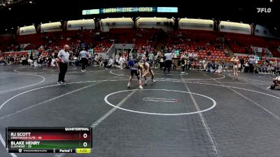 84 lbs Quarterfinal - Blake Henry, Claymont vs Rj Scott, Crestwood Elite