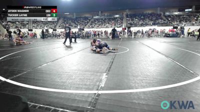 132 lbs Consolation - Ayden Wagner, Choctaw Ironman Youth Wrestling vs Tucker Layne, Lions Wrestling Academy