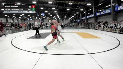 119 lbs Rr Rnd 1 - Brody Koselke, Indiana Outlaws Gold vs Lucas Churpakovich, Mat Warriors Yellow