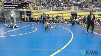 61 lbs Quarterfinal - Bronson Stephens, F-5 Grappling vs Gunnar Brown, Duncan Demon Wrestling