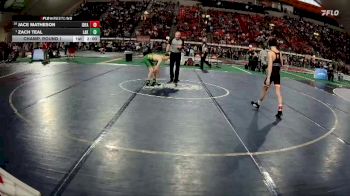 5A 98 lbs Champ. Round 1 - Zach Teal, Lakeland vs Jace Matheson, Idaho Falls