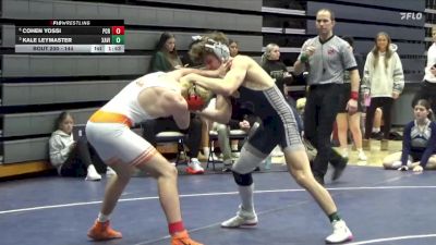 144 lbs Cons. Round 3 - Cohen Yossi, Prairie, Cedar Rapids vs Kale Leymaster, Xavier, Cedar Rapids