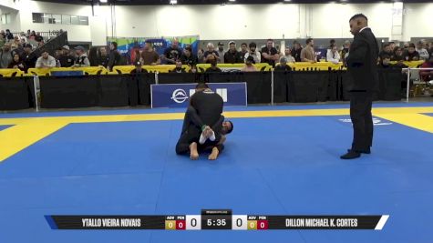 Dillon Michael K. Cortes vs Ytallo Vieira Novais 2025 World IBJJF Jiu-Jitsu No-Gi Championship