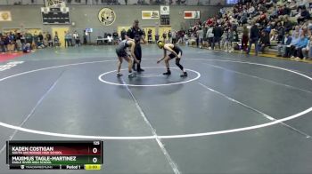 125 lbs Semifinal - Kaden Costigan, South Anchorage High School vs Maximus Tagle-Martinez, Eagle River High School