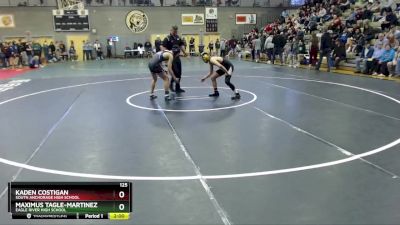 125 lbs Semifinal - Kaden Costigan, South Anchorage High School vs Maximus Tagle-Martinez, Eagle River High School