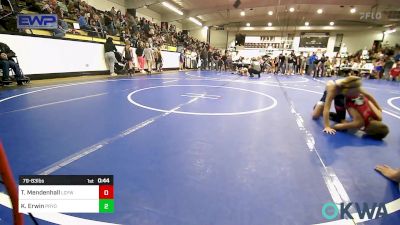 79-83 lbs 3rd Place - Teddy Mendenhall, Locust Grove Youth Wrestling vs Kaydn Erwin, Pryor Tigers