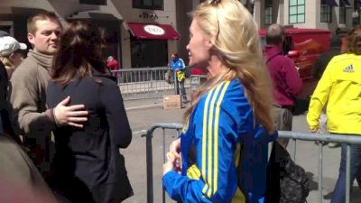 Boston woman running for husband emotional morning after Boston Marathon tragedy