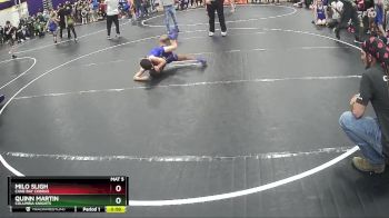 67 lbs Semifinal - Milo Sligh, Cane Bay Cobras vs Quinn Martin, Columbia Knights