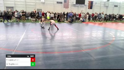 73 lbs Consolation - Fernando Lopez Jr, No Team vs Xavier Trujillo, Savage House WC