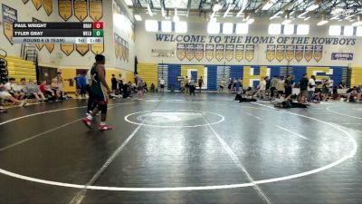 175 lbs Round 6 (8 Team) - Tyler Gray, Wellington Black vs Paul Wright, Braves WC