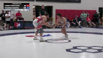 97 kg Semis - Garett Kawczynski, Askren Wrestling Academy vs Maximus Konopka, South Side Wrestling Club