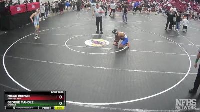 4A 150 lbs Quarterfinal - George Maholz, Eastside vs Mikah Brown, James Island