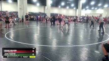 157 lbs Round 5 (6 Team) - Drake Brasiel, Ohio Titan Gold vs John Martin, Carolina Exteme Black