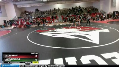 140 lbs Semifinal - Makenzie Krenz, Arapahoe vs Jayden Abreo, Vista Peak