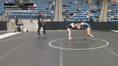 124 lbs Semifinal - Vanessa De La Cruz, Texas Wesleyan vs Bettie Chambers, Doane