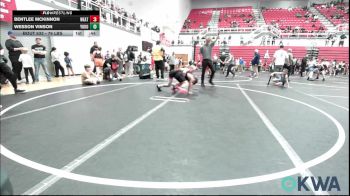 76 lbs Consi Of 8 #2 - Bentlee McKinnon, Weatherford Youth Wrestling vs Wesson Vinson, Yukon Fury Wrestling