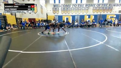 215 lbs Finals (8 Team) - Roderick Jones, Wellington Community Hs vs Jamie Freeney, South Dade