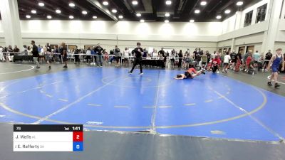 78 lbs 1/2 Final - Justin Wells, Alabama vs Ethan Rafferty, Ohio