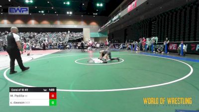 100 lbs Consi Of 16 #2 - Maxim Padilla, Nevada Elite vs Caleb Dawson, Sierra Sabers