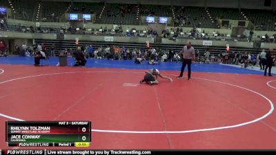 90 lbs Cons. Semi - Rhilynn Tolzman, Summit Wrestling Academy vs Jace Conway, Caledonia