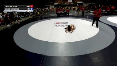 88 lbs Semis - Masten Felix, Poway Wrestling vs Daniel Gutierrez, SilvaBack Training Center