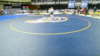 Girls 3A 190 lbs Cons. Round 4 - Gadel Lorish Kanyeba Biangandu, Federal Way (Girls) vs Julia Cox, Meadowdale (Girls)