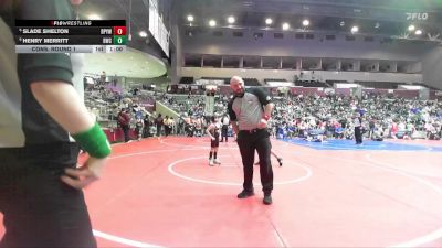 52 lbs Cons. Round 1 - Henry Merritt, Bentonville Wrestling Club vs Slade Shelton, Benton Parks Youth Wrestling