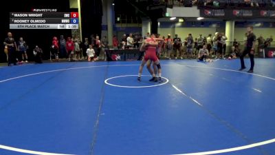 110 lbs 5th Place Match - Mason Wright, Suples Wrestling Club vs Rooney Olmedo, Michigan West Wrestling Club