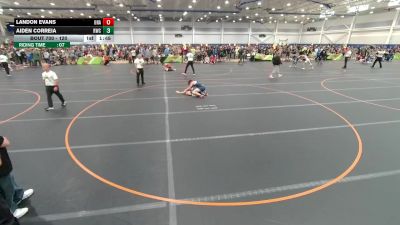 120 lbs Cons. Round 3 - Landon Evans, Unattached vs Aiden Correia, Riverdale