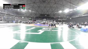Boys 3A 132 lbs Champ. Round 3 - Bryce Tillman, Peninsula vs Ashton Myers, Lynnwood