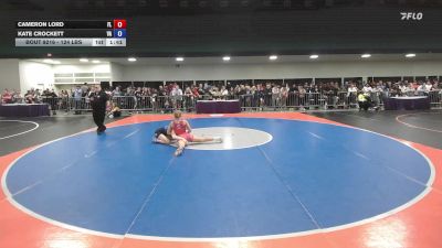 124 lbs Round Of 32 - Cameron Lord, FL vs Kate Crockett, VA