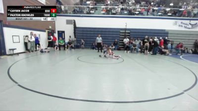 53 lbs Cons. Round 2 - Caysen Jacob, Kimberly Bulldog Wrestling Club vs Paxton Knowles, Thunder Ridge Outlaws Wrestling Club