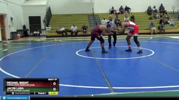 285 lbs Quarterfinal - Jacob Lara, Mt San Antonio College vs Michael Brent, Fresno State Wrestling Club