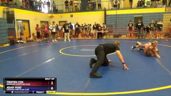 144 lbs Semifinal - Tristen Cox, Brawlers Wrestling Club vs Adam Maki, Andover Wrestling Club