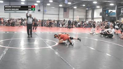 110 lbs Round 4 - 2:15pm Saturday - Joseph Englese, Cali Red vs Braden Dykhouse, Backyard Brawlers