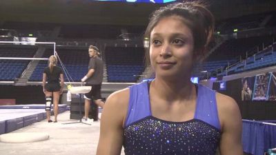 Vanessa Zamarripa Healthy and Ready for her Final Meet in a UCLA Leotard