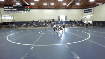 165 lbs 1st Place Match - Devin Wells, Unattached vs Quentin Harding, Menlo NCAA