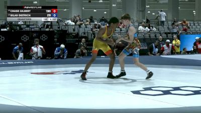 48 kg Quarters - Chase Gilbert, The STJ Wrestling Club vs Silas Dietrich, Steller Trained Wrestling