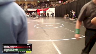 138G Quarterfinal - ANNIKA JOHNSON, Chugiak High School vs Heavan Copeland, East Anchorage High School