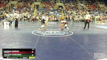 139 lbs Semifinal - Hudson Egeberg, Bismarck vs Stetson Gisselbeck, Sheyenne