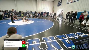 86 lbs Quarterfinal - Easton Smith, R.A.W. vs Cael Holcomb, Pawhuska Elks Takedown