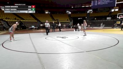 141 lbs Semifinal - Jason Miranda, Stanford vs Tobey Ravida, Unattached -Northern Colorado