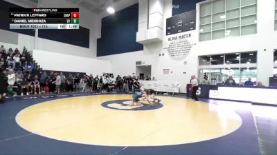 113 lbs Champ. Round 1 - Patrick Leffard, Chaparral vs Daniel Mendoza, Victor Valley